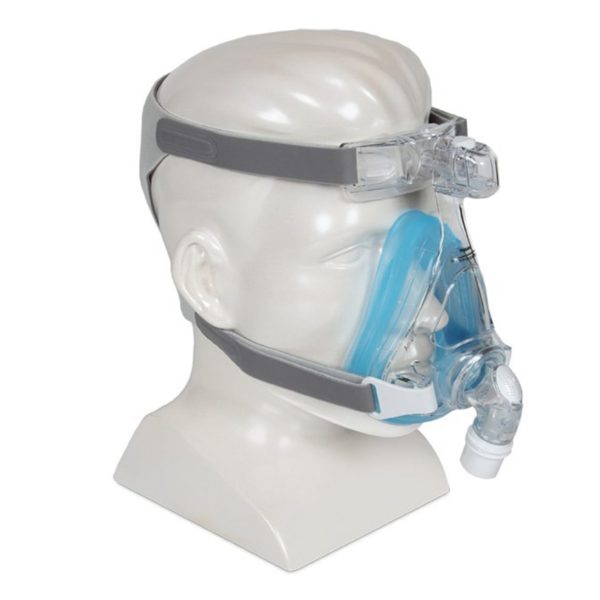 Philips Respironics Amara Gel Full Face CPAP Mask and Headgear from side