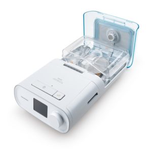 Philips Respironics Dreamstation bipap pro sleep apnea machine with humidifer above
