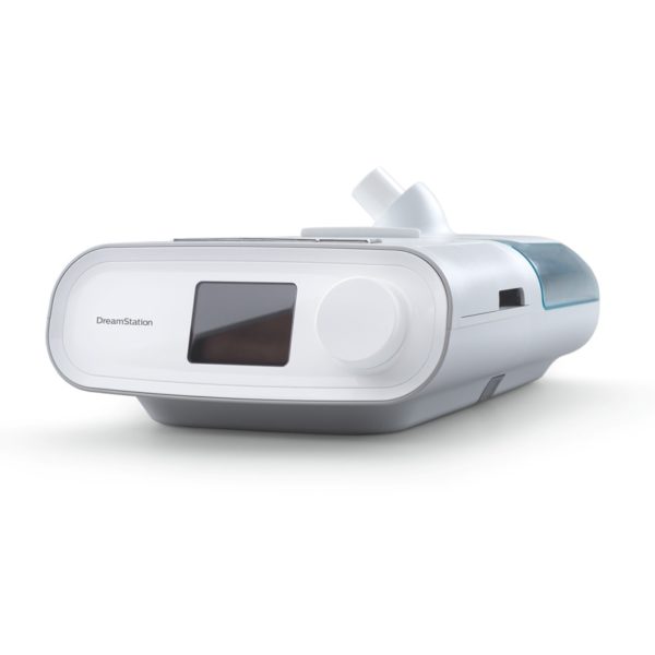 Philips Respironics Dreamstation bipap pro sleep apnea machine with humidifer side