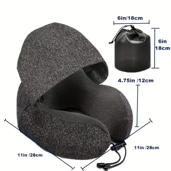 travel-cpap--Comfortable-Memory-Foam-Travel-Pillow-with-Hidden-Hoody-for-Sleeping-cpap-store-usa