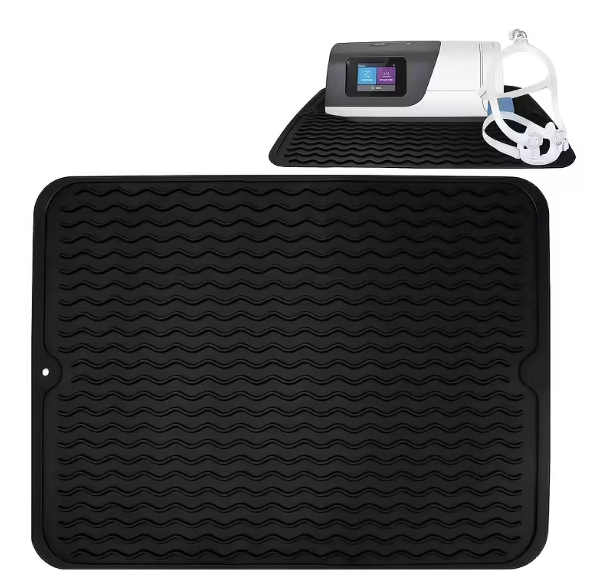 cpap-store-dallas-fort-worth--black-non-slip-silicone-protector-mat-pad-for-cpap-or-bipap-machine- cpap-store-dallas-fort-worth--black-non-slip-silicone-protector-mat-pad-for-cpap-or-bipap-machine-